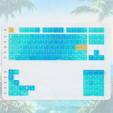 Hawaiian Gradient Translucent Blue Keycaps
