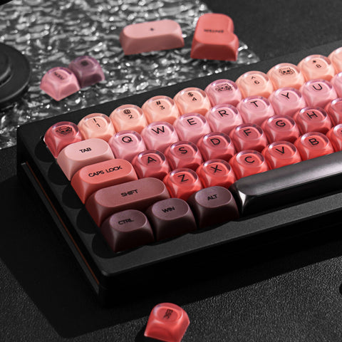 Lipstick PBT+PC MOA Profile Keycaps Set
