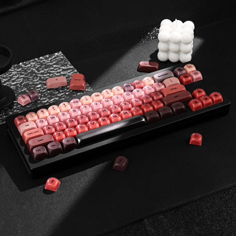 Lipstick PBT+PC MOA Profile Keycaps Set
