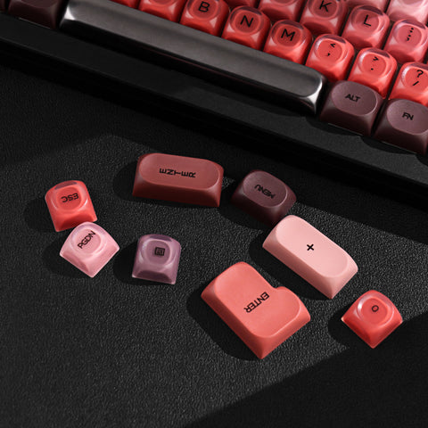 Lipstick PBT+PC MOA Profile Keycaps Set