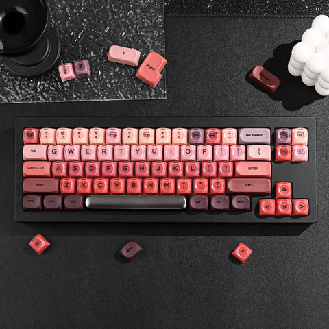 Lipstick PBT+PC MOA Profile Keycaps Set