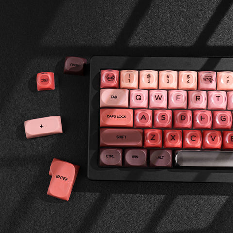 Lipstick PBT+PC MOA Profile Keycaps Set