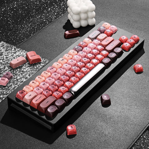 Lipstick PBT+PC MOA Profile Keycaps Set