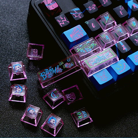 Arcane Jinx Side-Print Shine Through Keycaps Set