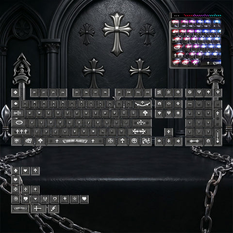 Pudding Four-sided Backlit Anime Keycaps Set