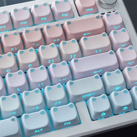 Light Meow MAO Profile PBT Keycaps Set