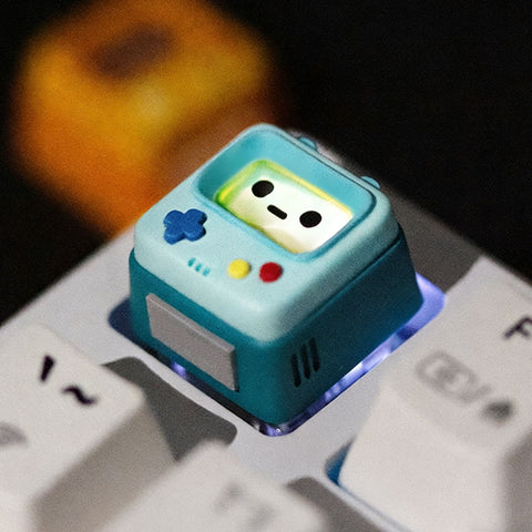 Retro Gaming Console-Themed Translucent Keycap