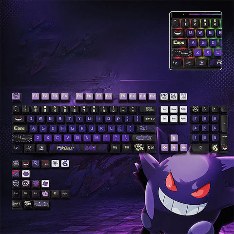Pudding Four-sided Backlit Anime Keycaps Set