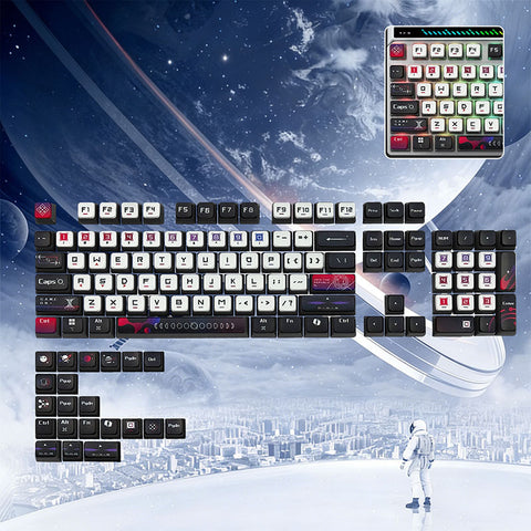Pudding Four-sided Backlit Anime Keycaps Set