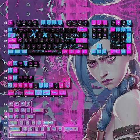 Arcane Jinx Side-Print Shine Through Keycaps Set