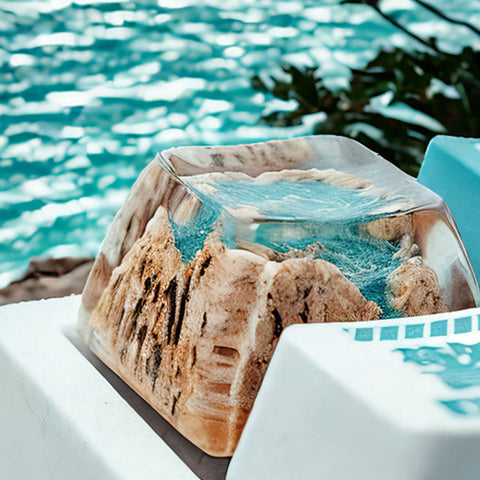 Scenic Epoxy Resin Artisan Keycaps