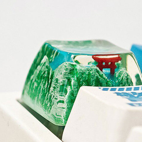 Scenic Epoxy Resin Artisan Keycaps