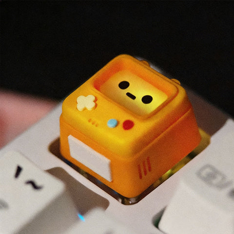 Retro Gaming Console-Themed Translucent Keycap