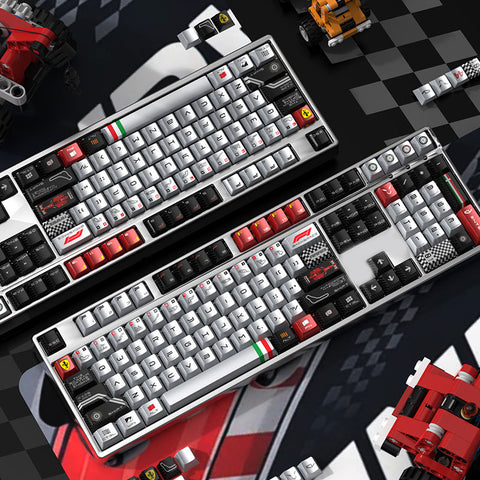 F1 Racing Theme Metallic Finish Keycaps Set