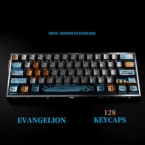 EVA Rei Ayanami Pearlescent Metallic Paint Keycaps Set
