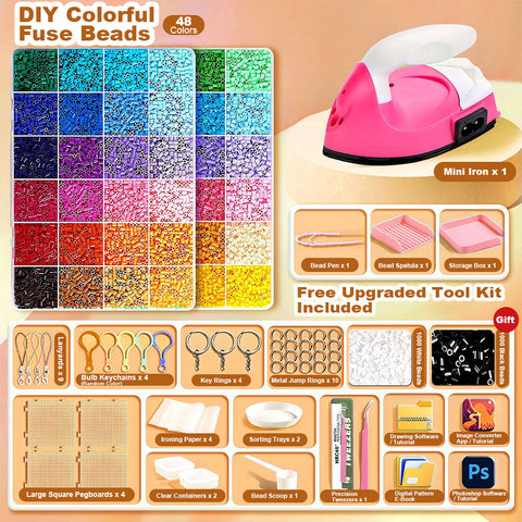 The Creative Pixel Studio: Deluxe Fuse Bead Art Set
