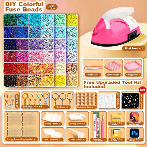 The Creative Pixel Studio: Deluxe Fuse Bead Art Set