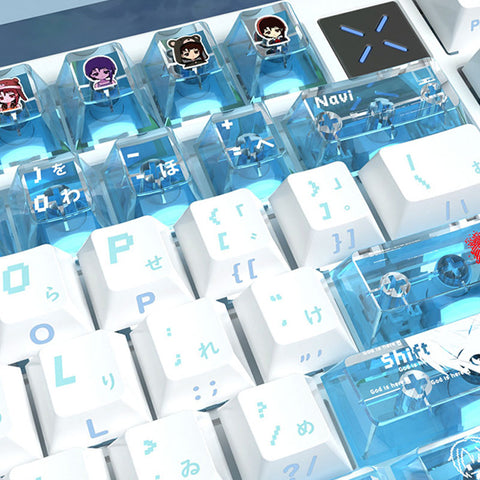 Iwakura Lain Shine Through Keycaps Set
