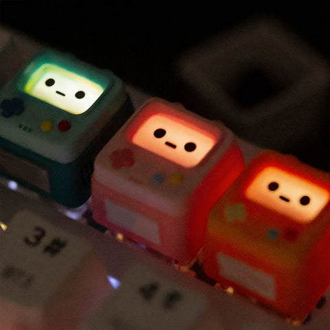 Retro Gaming Console-Themed Translucent Keycap