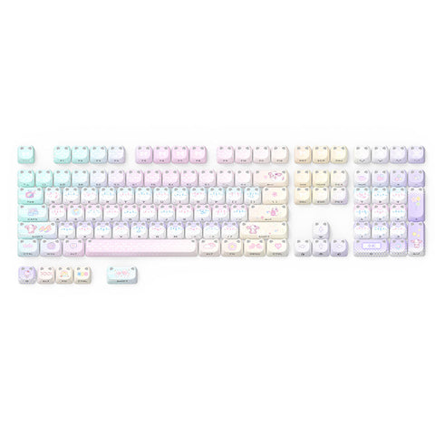 Light Meow MAO Profile PBT Keycaps Set