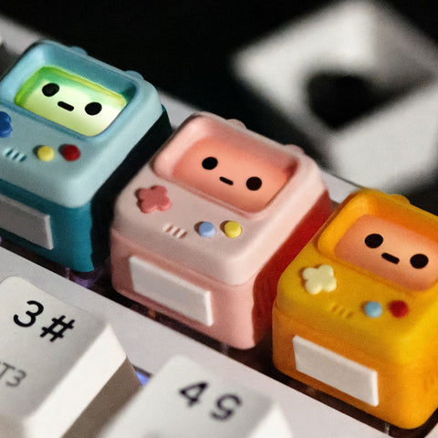 Retro Gaming Console-Themed Translucent Keycap