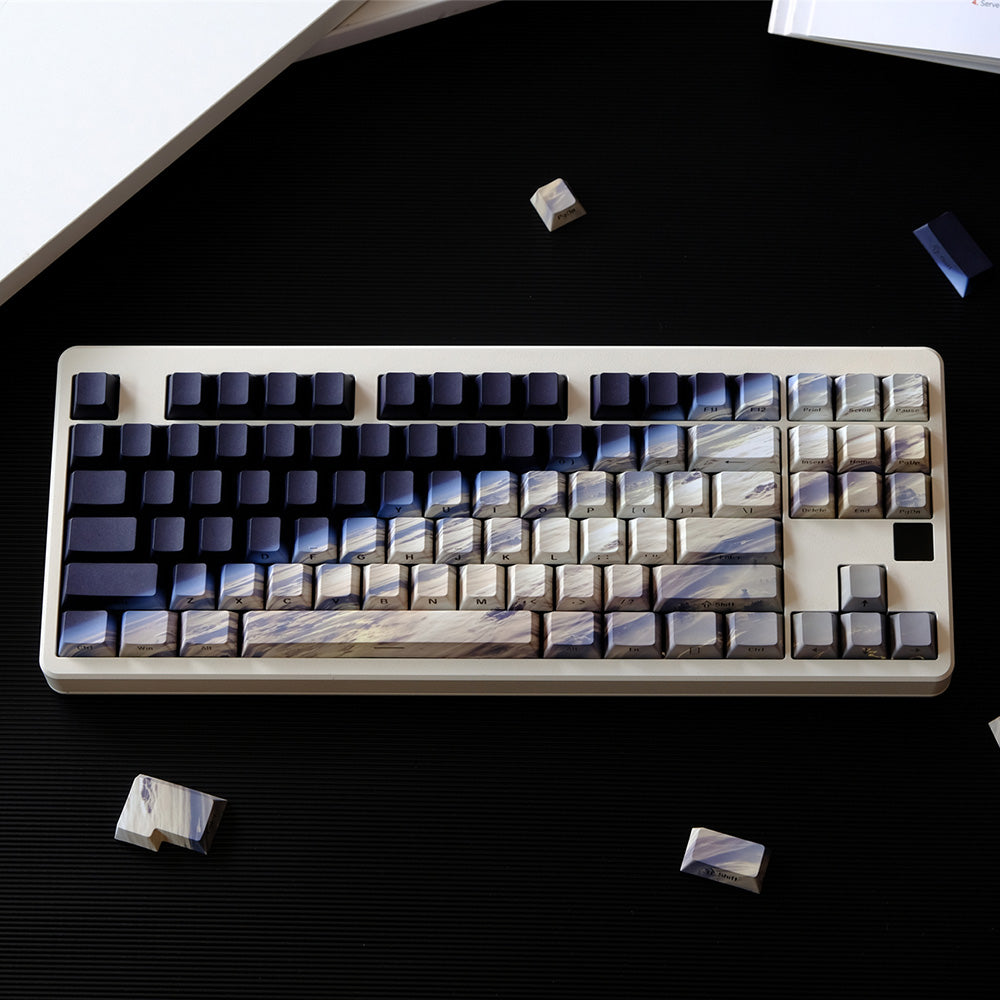 Earth Side Print PBT Cherry Profile Keycaps Set – KeyGeak