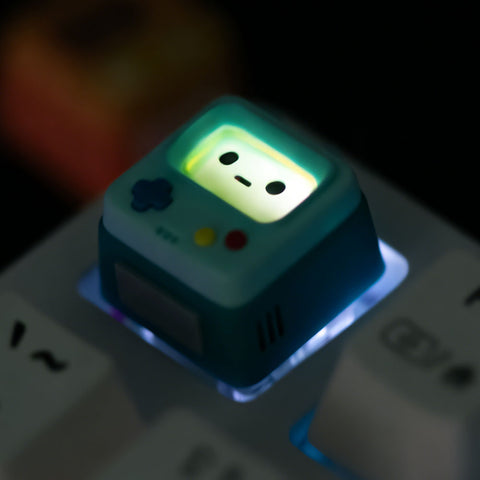 Retro Gaming Console-Themed Translucent Keycap