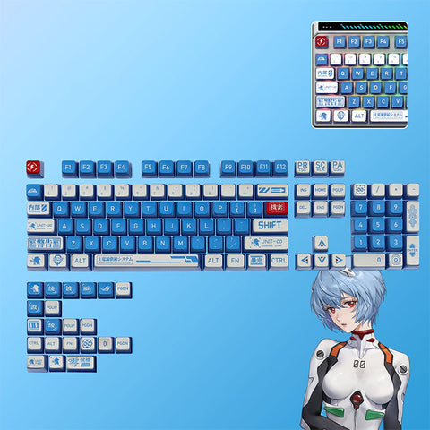 Pudding Four-sided Backlit Anime Keycaps Set