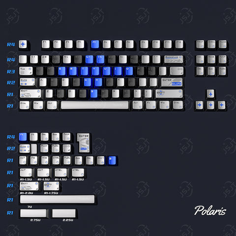 Polaris Cherry Profile ABS Keycaps Set