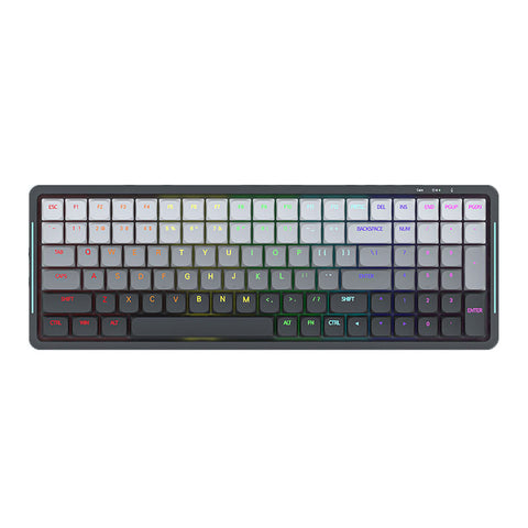 SK01 Ultra-Thin Low-Profile Triple-Mode Mechanical Keyboard with Backlit Keycaps