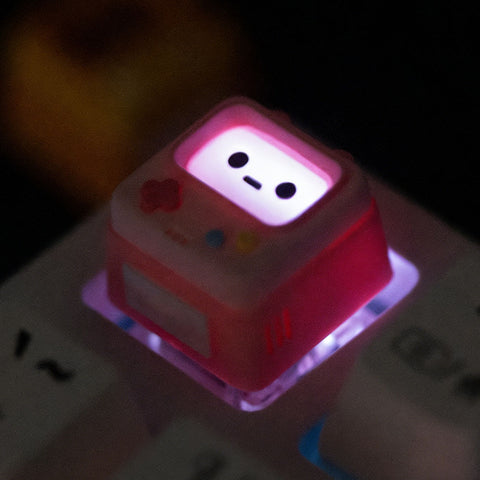 Retro Gaming Console-Themed Translucent Keycap