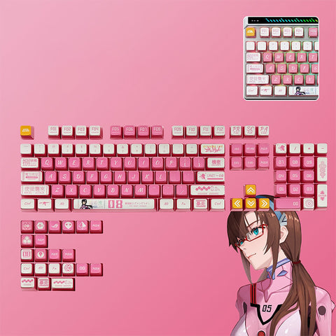 Pudding Four-sided Backlit Anime Keycaps Set