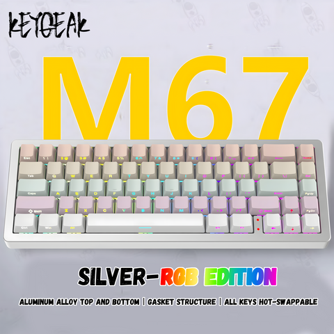 m67-aluminum-gasket-tri-mode-customized-mechanical-keyboard