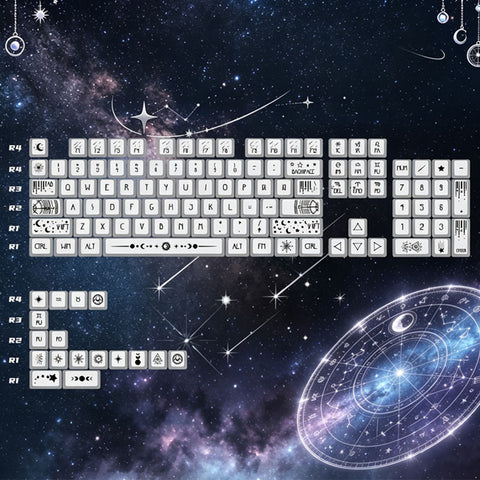 Star Spectrum Cherry Profile Metallic Finish Keycaps