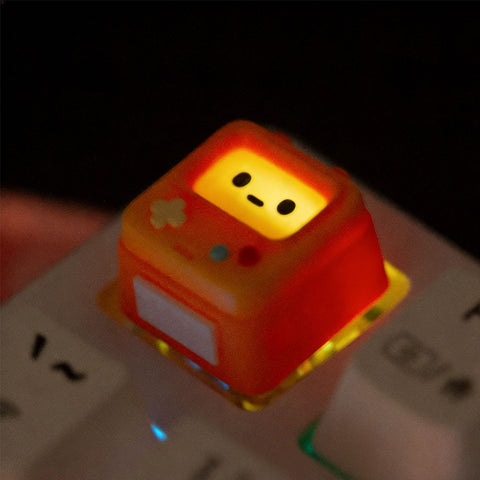 Retro Gaming Console-Themed Translucent Keycap