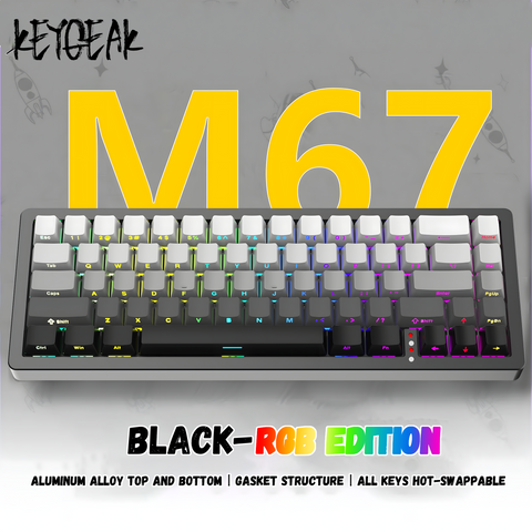 m67-aluminum-gasket-tri-mode-customized-mechanical-keyboard