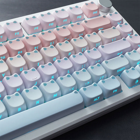 Light Meow MAO Profile PBT Keycaps Set