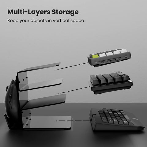 Acrylic-Keyboard-Mouse-Storage-Rack-3-Tier-Keyboard-Display-Stand
