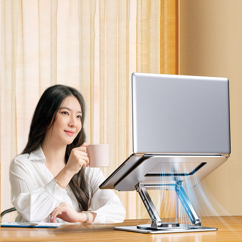 Adjustable-Computer-Stand-with-360-Rotating-Base-Compatible-with-MacBook-Notebook-up-to-17.3 Inches