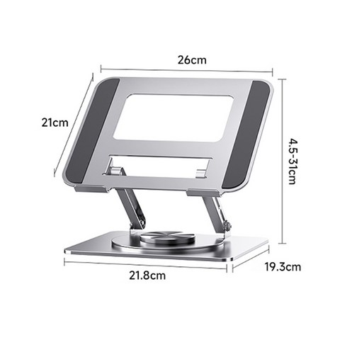 Adjustable-Computer-Stand-with-360-Rotating-Base-Compatible-with-MacBook-Notebook-up-to-17.3 Inches