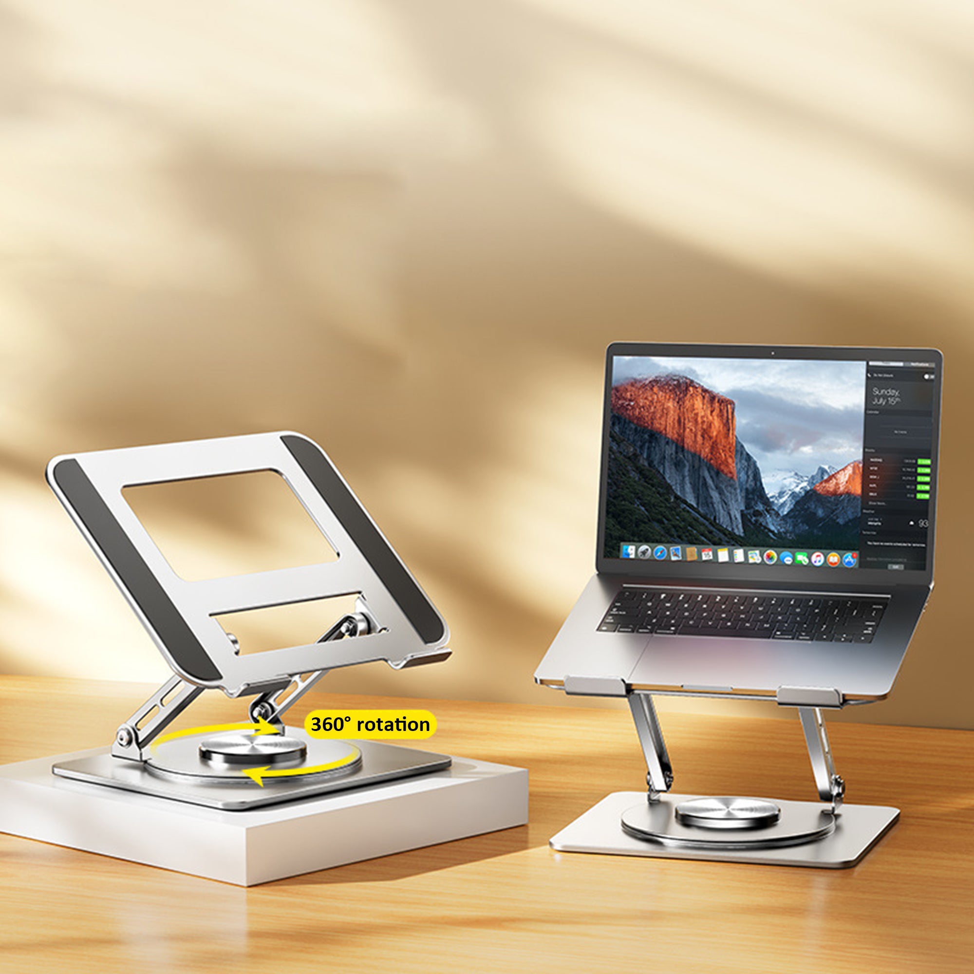 Adjustable Desk Riser For Laptop Rotating Laptop Stand For Desk ...