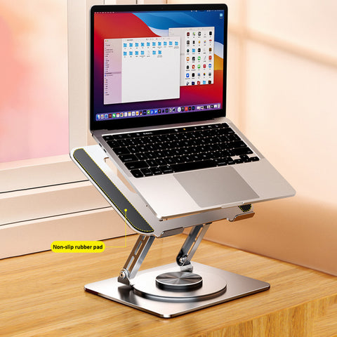 Adjustable-Computer-Stand-with-360-Rotating-Base-Compatible-with-MacBook-Notebook-up-to-17.3 Inches