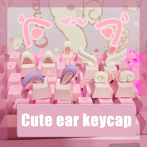 diy-keycaps-Cute-Ear-PBT-Handmade-Keycaps