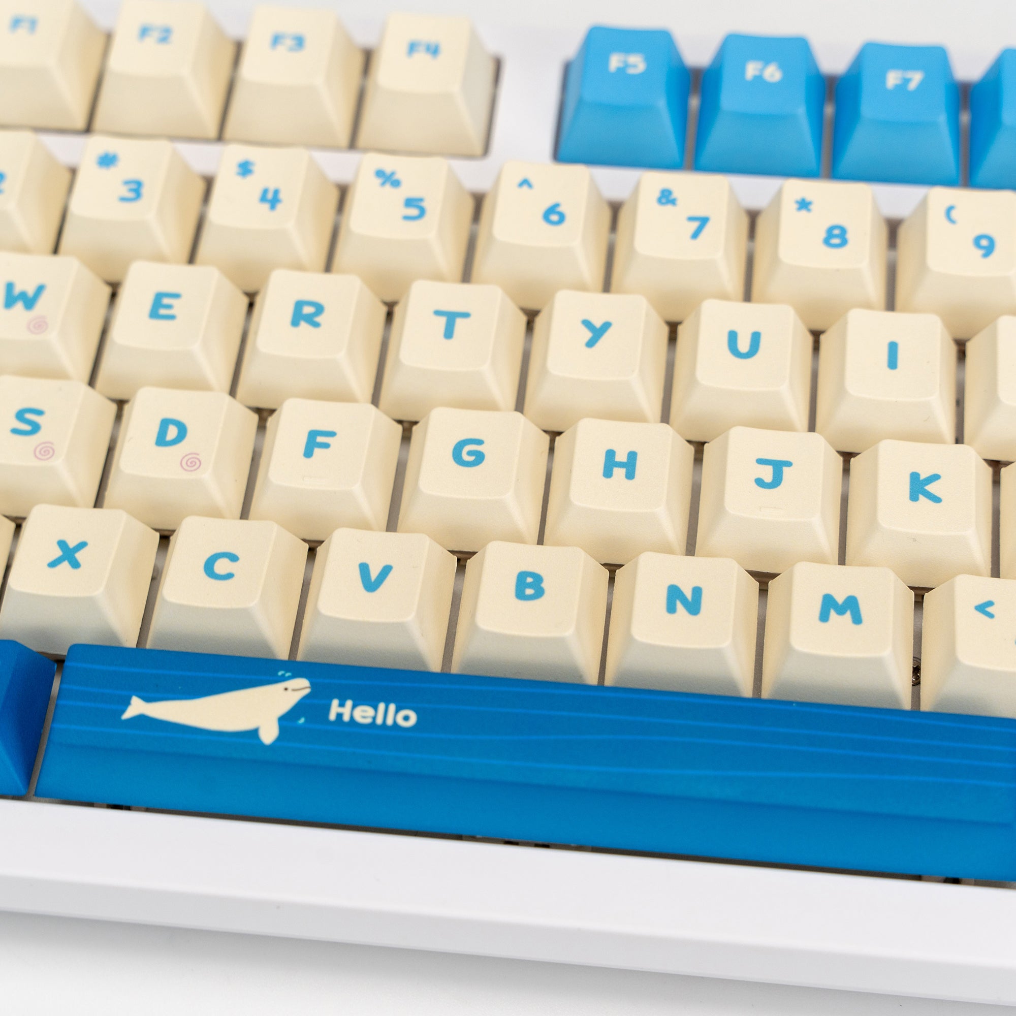 Sea] Little Shark PBT Cherry Profile Keycaps Set – KeyGeak