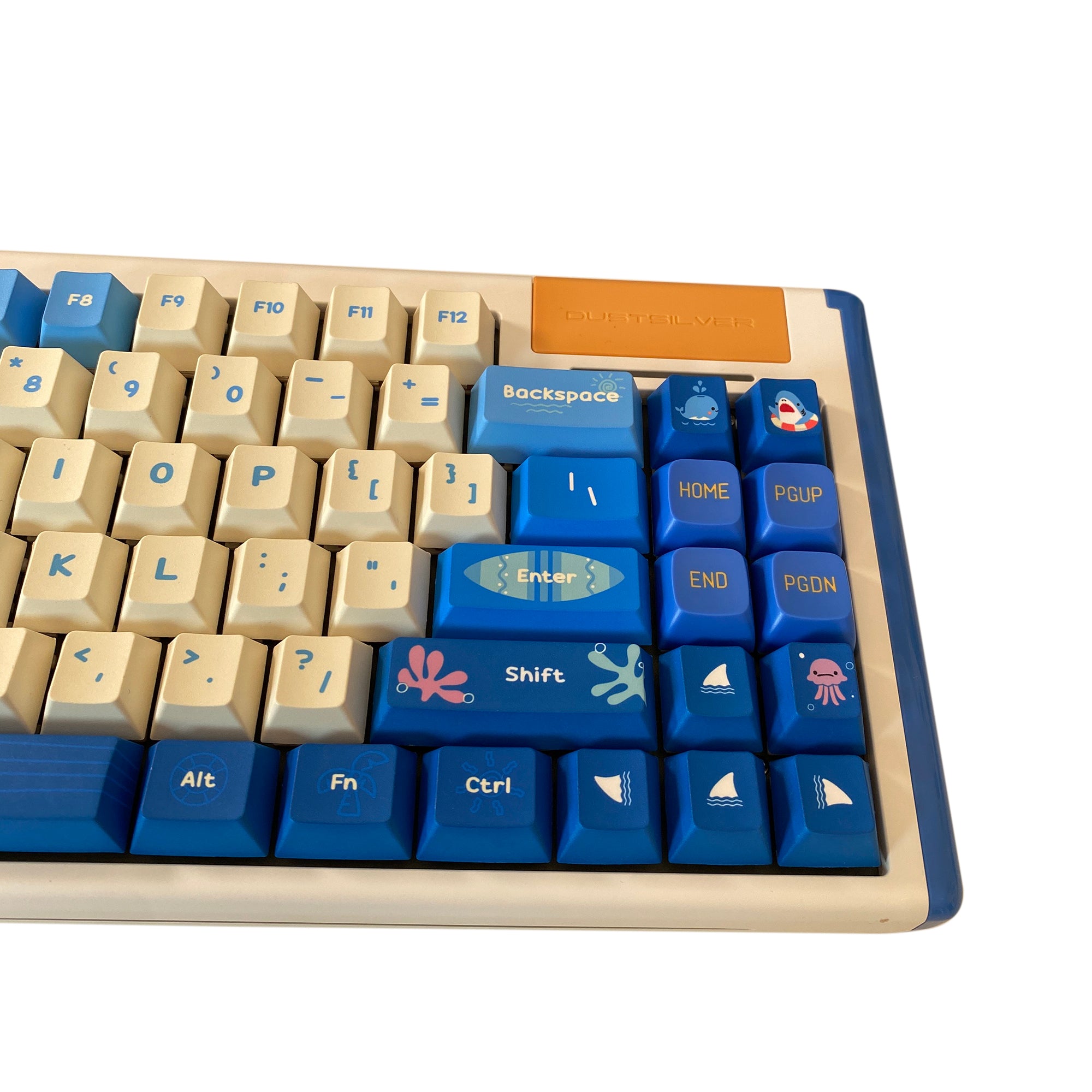 キーボード Keygeak Little Shark PBT Keycaps Set Sea] Little Shark PBT Cherry Profile Keycaps Set – KeyGeak