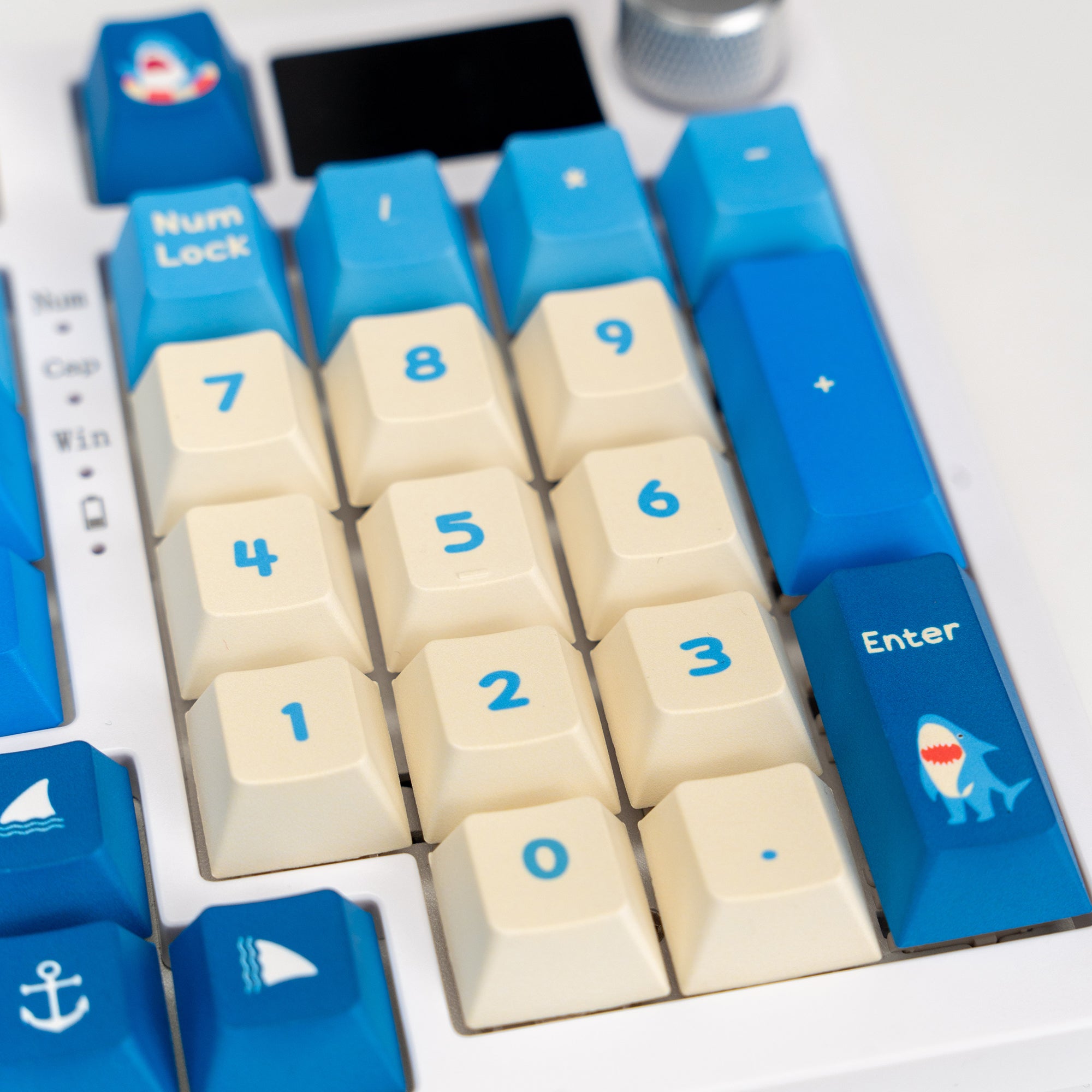 Sea] Little Shark PBT Cherry Profile Keycaps Set – KeyGeak