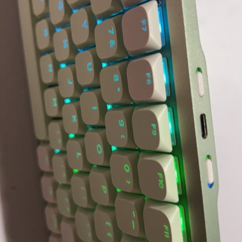 SK01 Ultra-Thin Low-Profile Triple-Mode Mechanical Keyboard with Backlit Keycaps