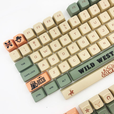 Retro-Western-Cowboy-PBT-Keycaps-Set-SDA-Profile