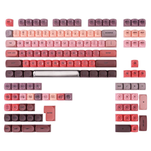 Lipstick PBT+PC MOA Profile Keycaps Set