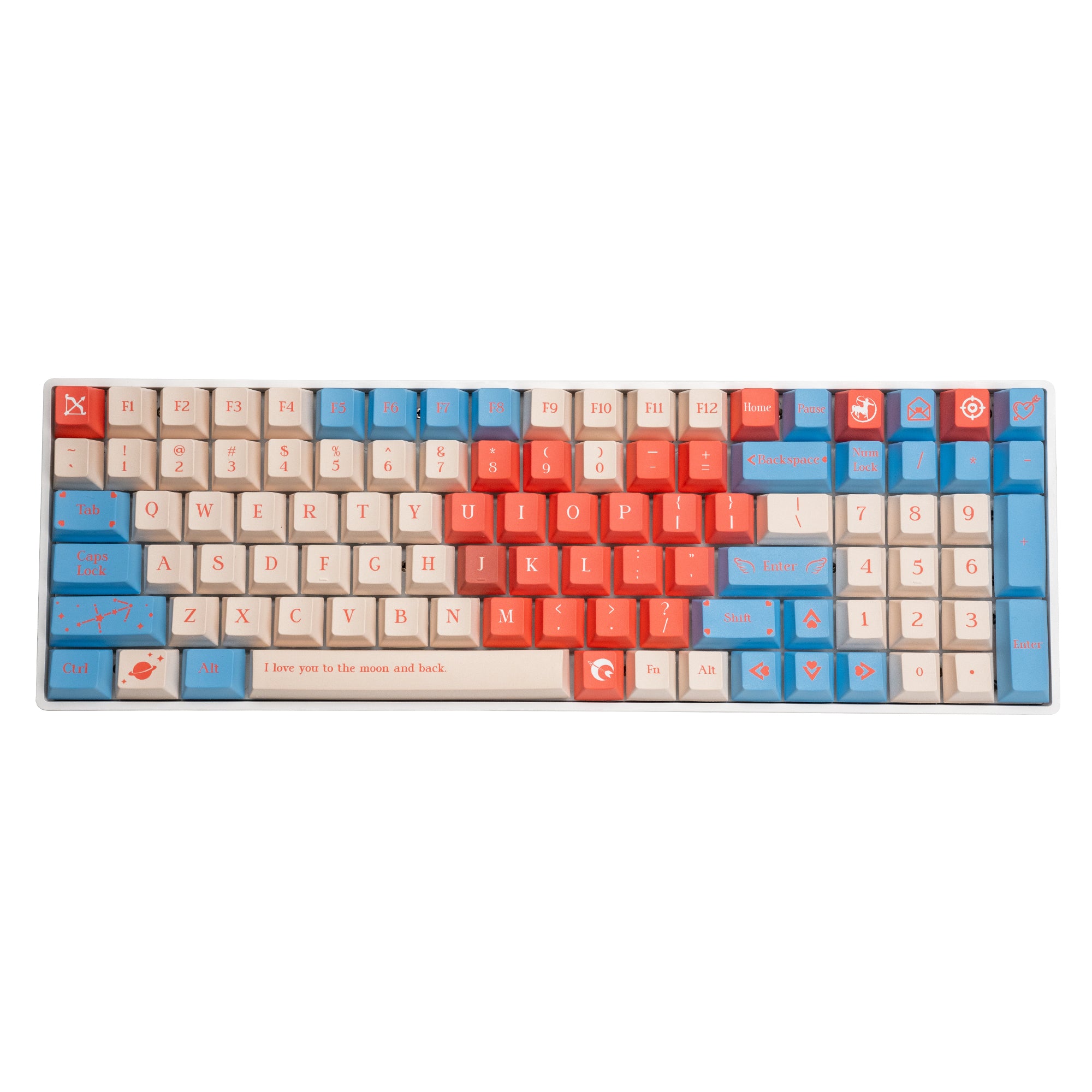 customize-keycaps-Sagittarius-blue-constellation-series-pbt-mechanical-keyboard-keycaps-set